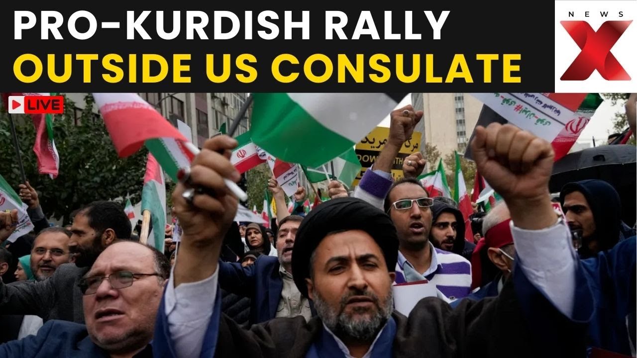 Iran Protests LIVE: Pro-Kurdish Protesters Rally Outside U.S. Consulate In Iraq’s Erbil Amid Tension
