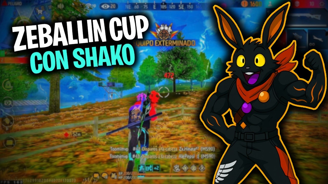 ASI JUGAMOS LA ZEBALLIN CUP EN DUO CON SHAKO 🏆💜 | LIMPIAMOS EL MAPA🥶 | FREE FIRE 🔥