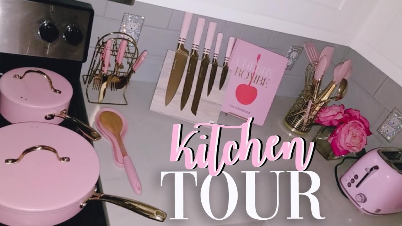 Girly Pink Glam Kitchen Tour | Updated 2023 🎀
