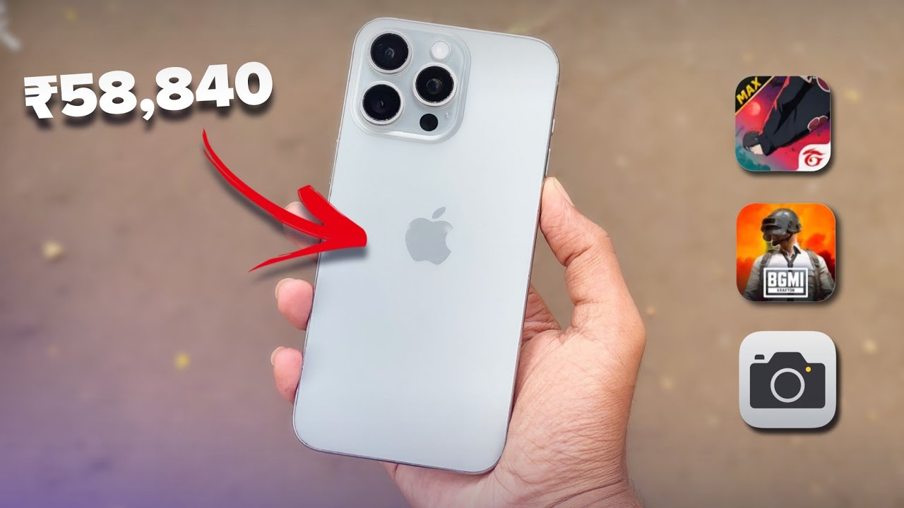 iPhone 15 Pro Max ₹58,840 | Camera Quality & Gaming Performance Test 🔥 BGMI + Free Fire Review