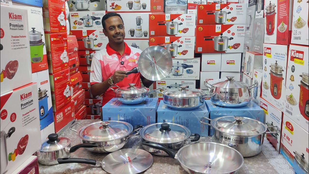 ১০০% ক্যাশ অন ফ্রি হোম ডেলিভারতে কিনুন Kiam এলুমিনিয়ামের সকল সাইজ ও ডিজাইনের cookware