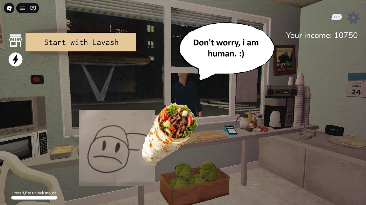 I tried Scary shawarma kiosk: the anomaly... it's cool! #1