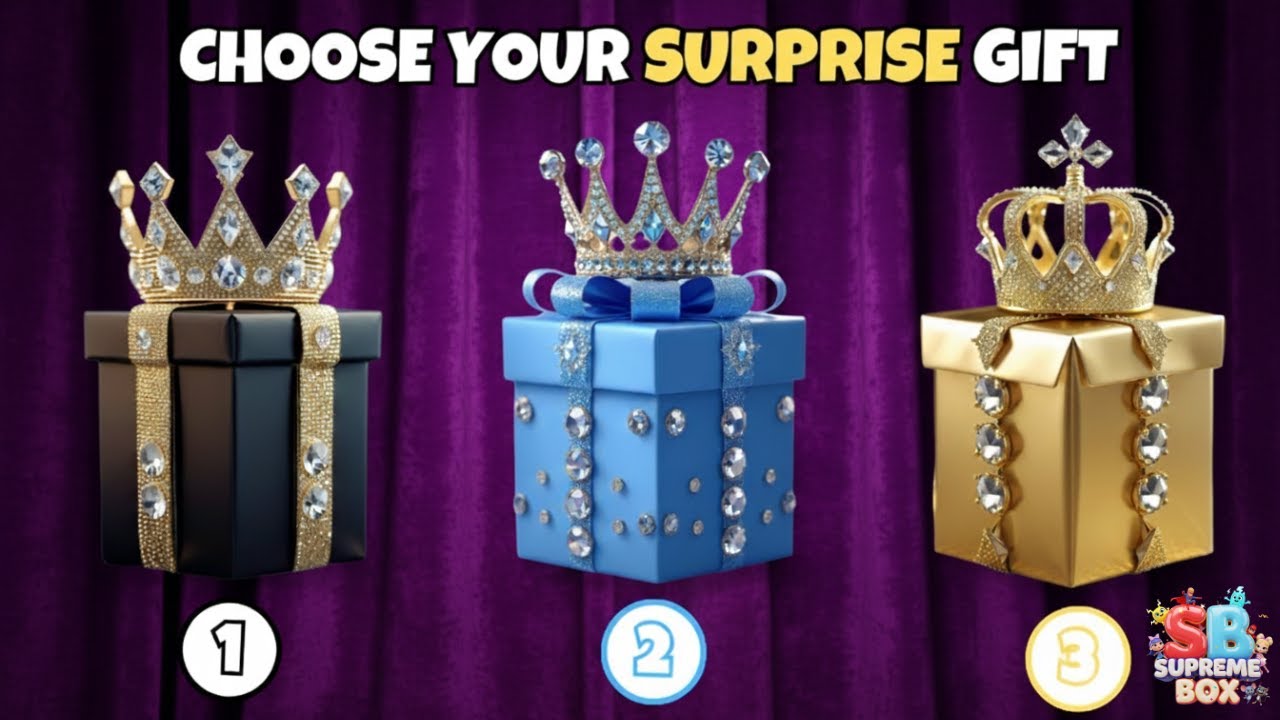 Choose Your 3 Gift Box 🎁3 Gift box Challenge | black vs Blue vs Gold Gift Box Challenge