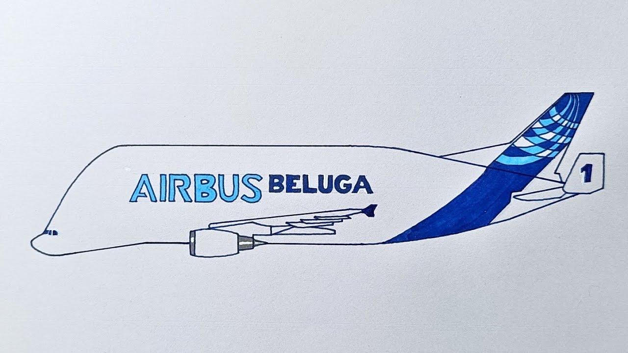 Простое руководство по рисованию Airbus Beluga