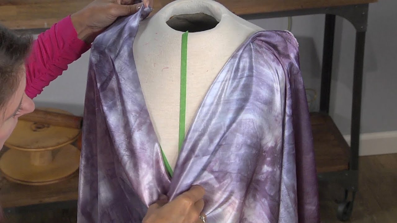 Learn How to Drape a Cowl Neckline on the BIAS DIY