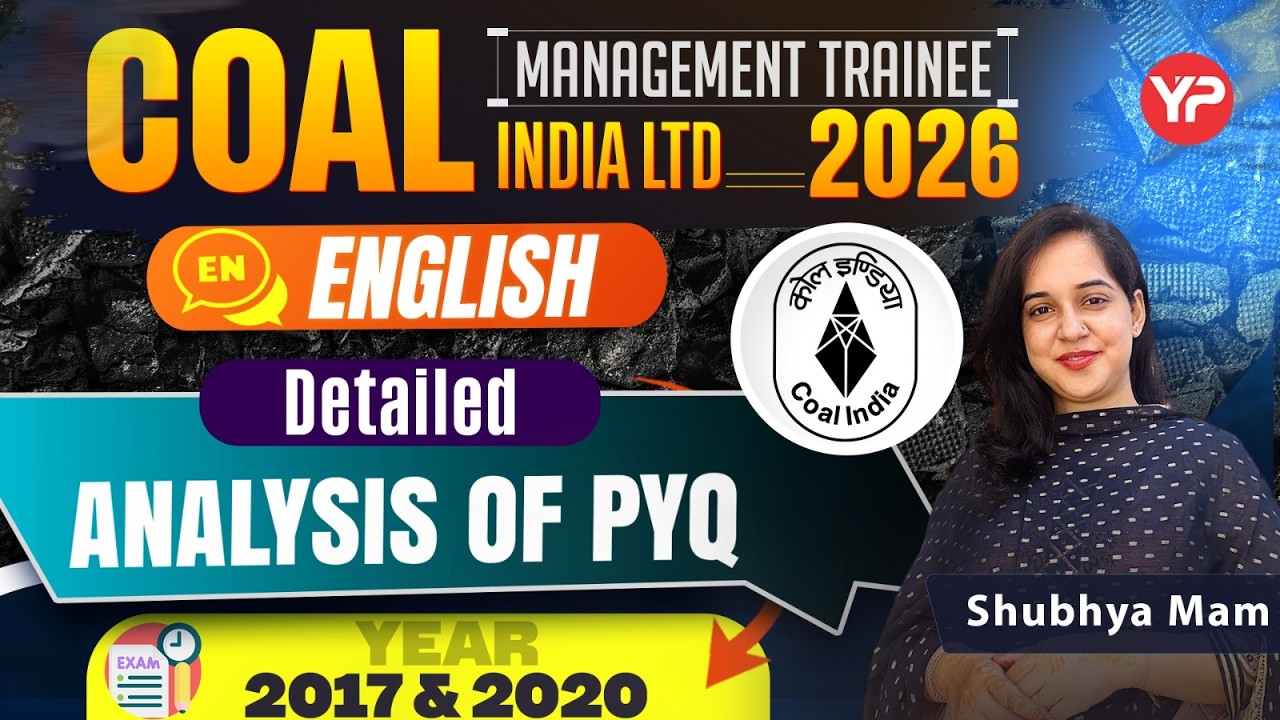 CIL MT English, Detailed Analysis of Previous year Papers (2017 & 2020) All Branches