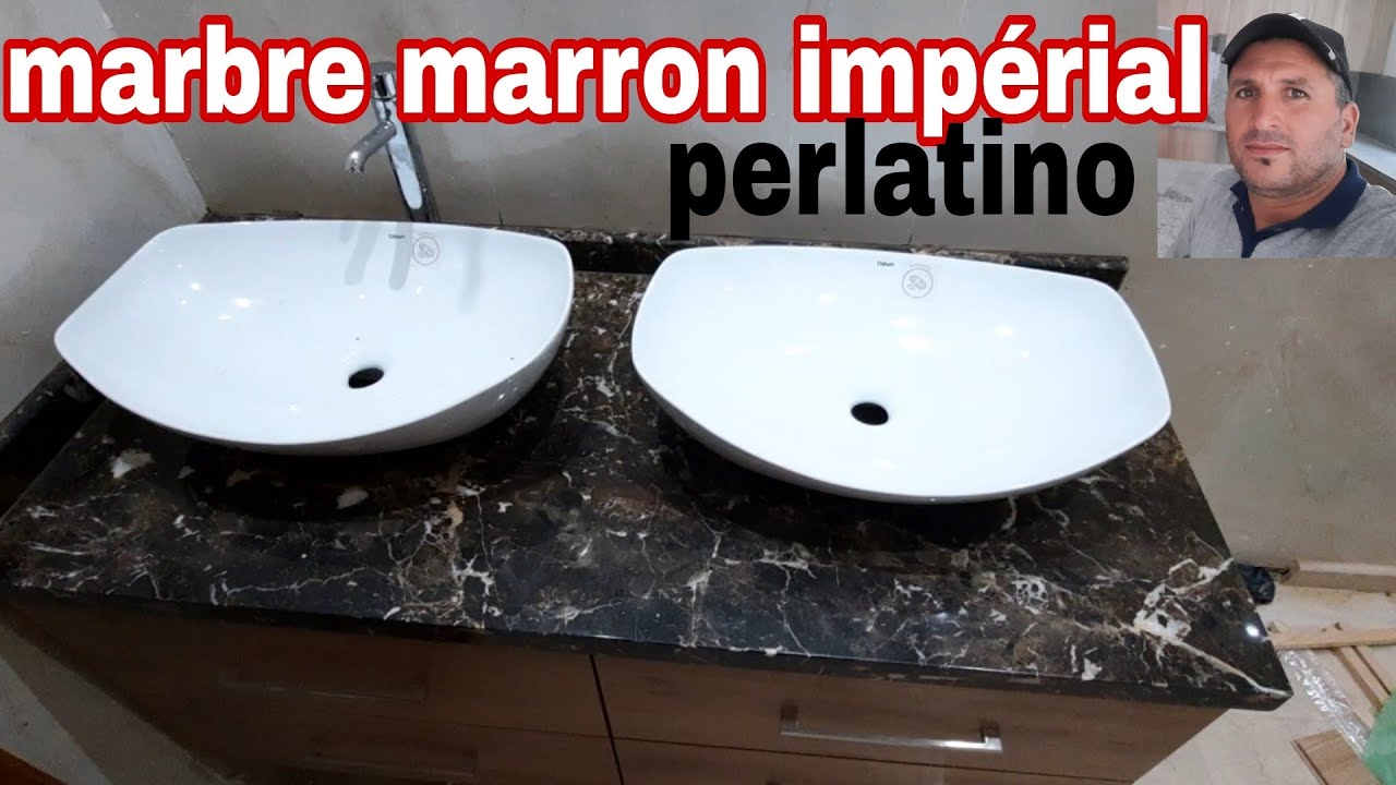 vasques en marbre marron imp&eacute;rial مارو أمبيريال