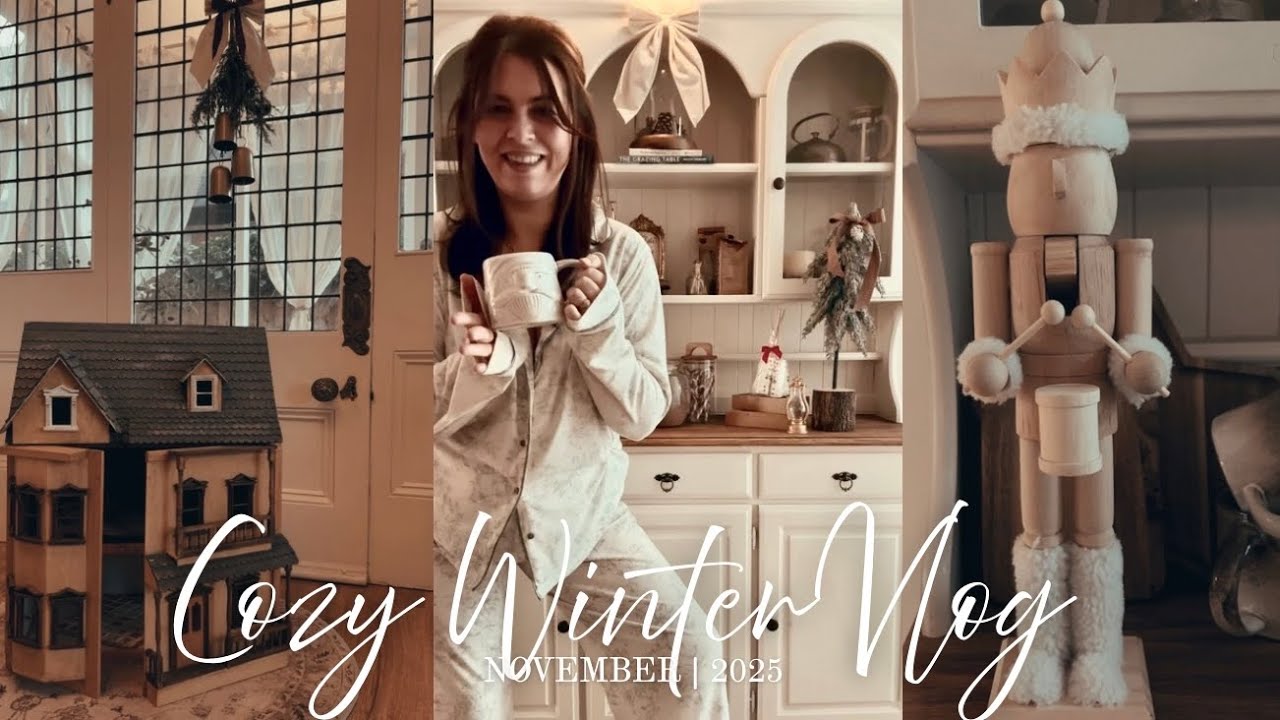 Уютный зимний видеоблог ~ Ещё один ремонт... 🗝️ Образцы тканей и Рождество уже началось | Сьюзи Д...