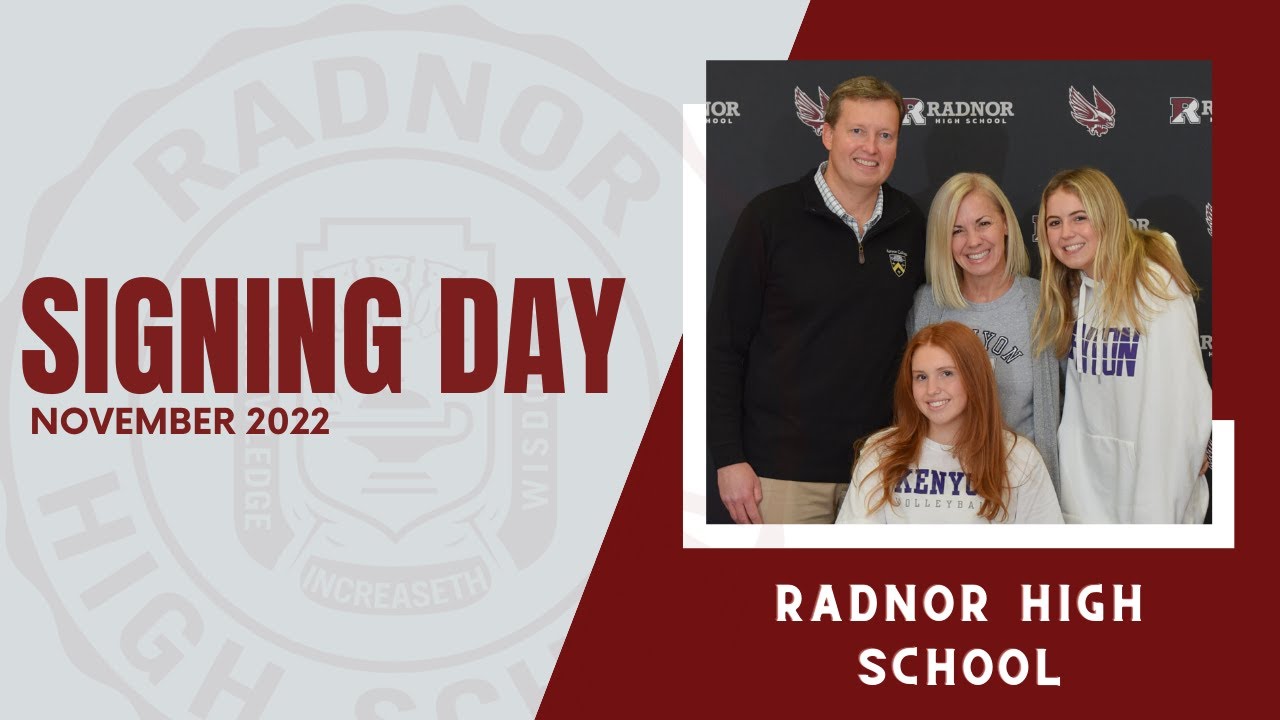 Radnor High School's Signing Day 2022