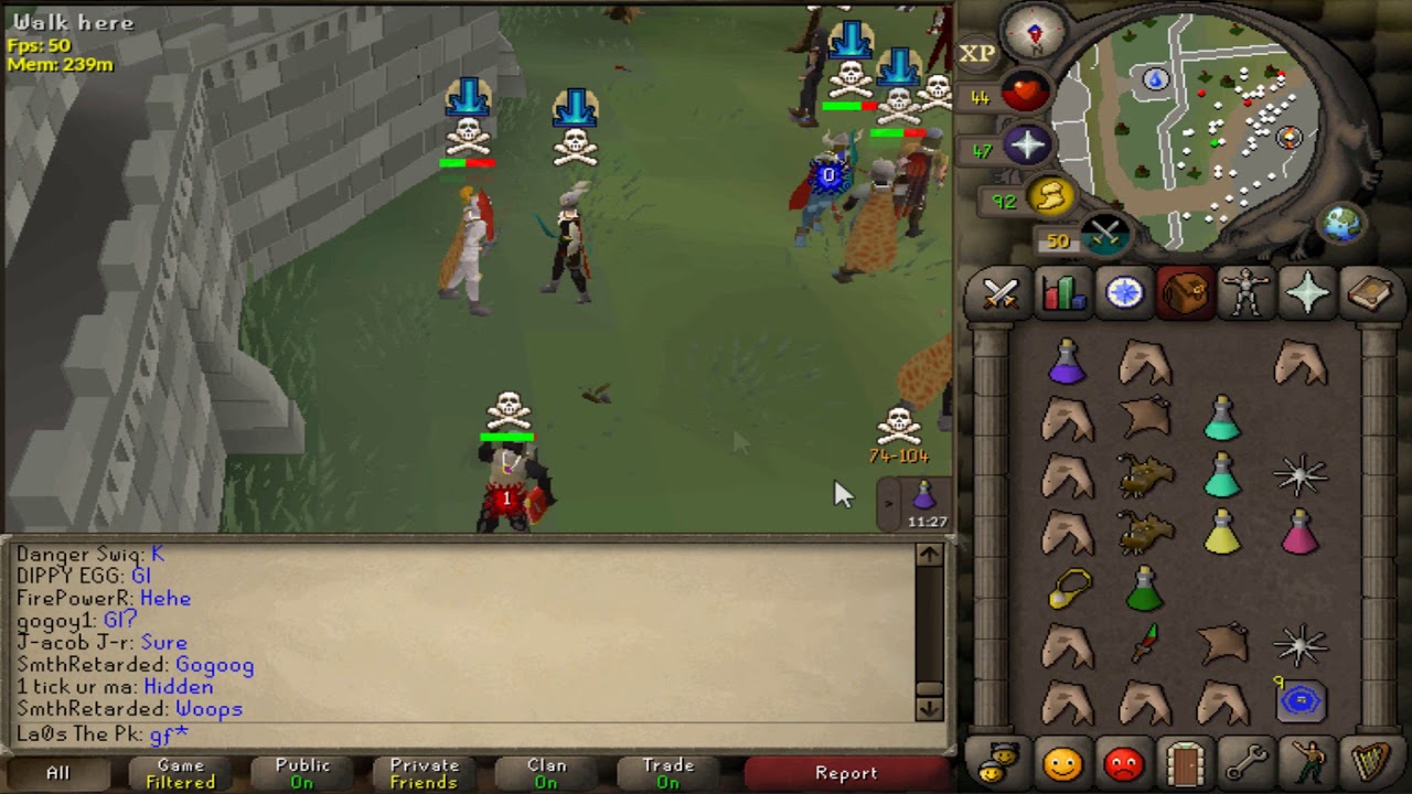 Addy Pure Laos - PvP/Pk Video 4 - Old School Runescape - Proselyte Pure