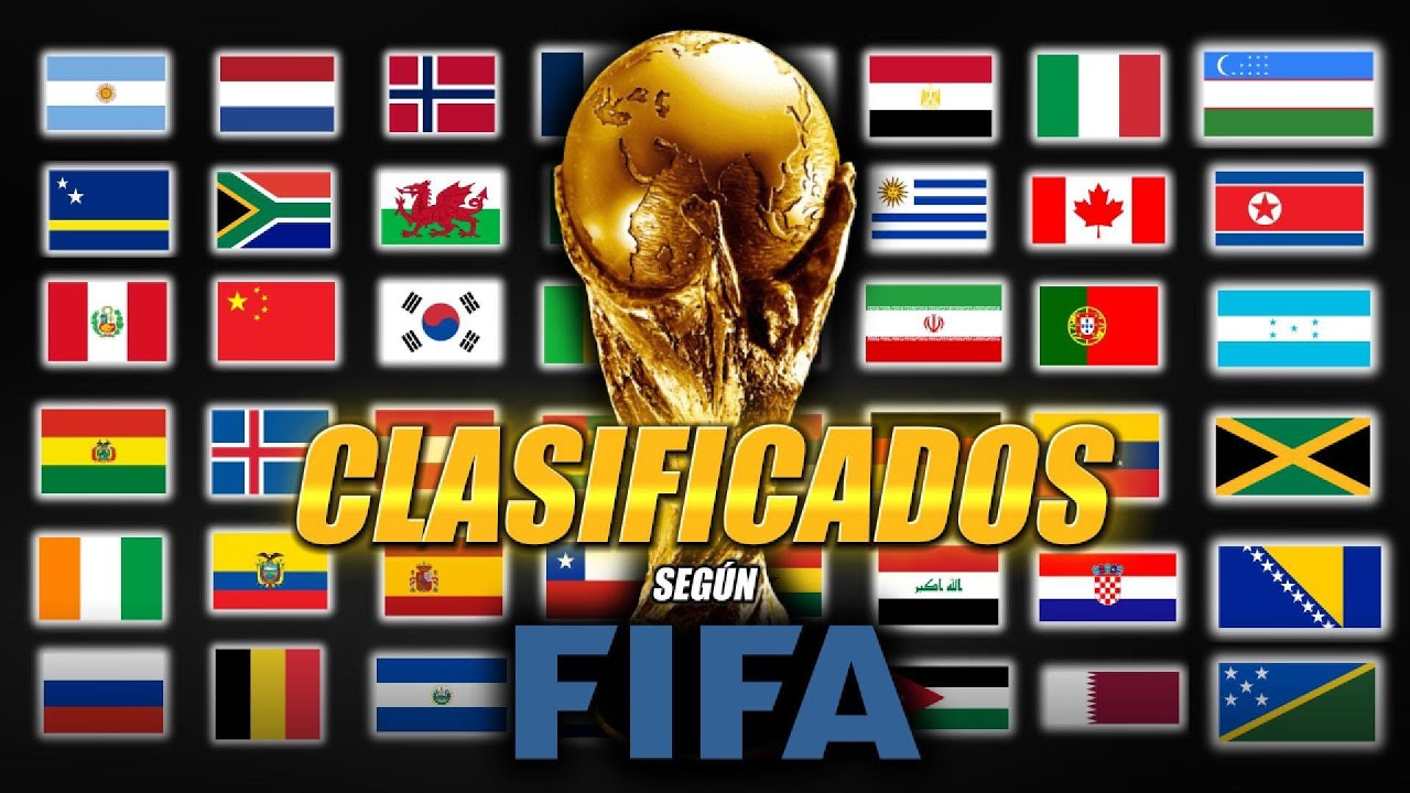 Los 48 CLASIFICADOS al MUNDIAL 2026 seg&uacute;n el RANKING FIFA 🤔