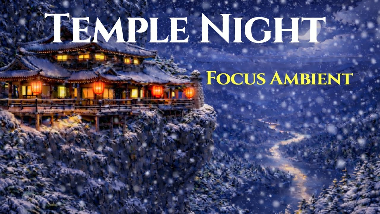 Late Night Focus — Snowy Mountain Temple Night