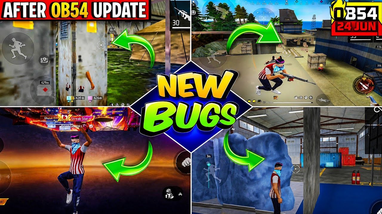 AFTER UPDATE ALL GLITCHES AND BUGS 🤯 || FREE FIRE NEW GLITCH & TRICKS AFTER OB54 UPDATE