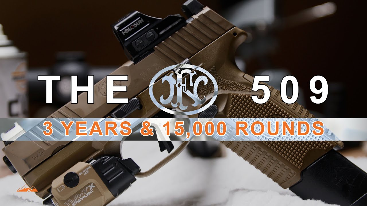 FN 509 после 3 лет и 15 000 выстрелов.