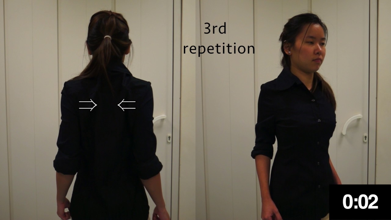 NUH Physiotherapy - Scapular Retraction (arms in neutral position)