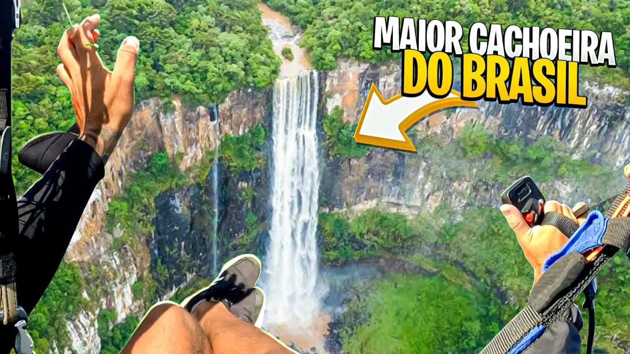 Maior Cachoeira do Brasil em um Voo de Paramotor !