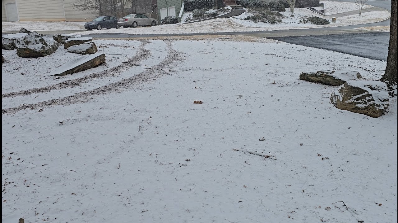 Atlanta(Duluth GA) Snowfall ❄️...   20 Degrees with 35MPH Winds! Walkingtour.