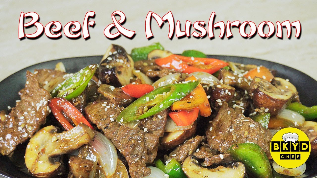 Beef and Mushroom Stir Fry – How to make Beef and Mushroom Chinese Style – Beef and Mushroom Recipe