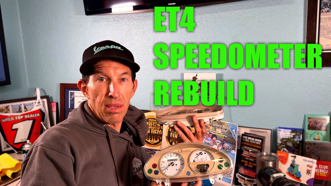 Rebuilding a Vespa ET4 from the Frame Up - PART 5 - Speedometer Rebuild