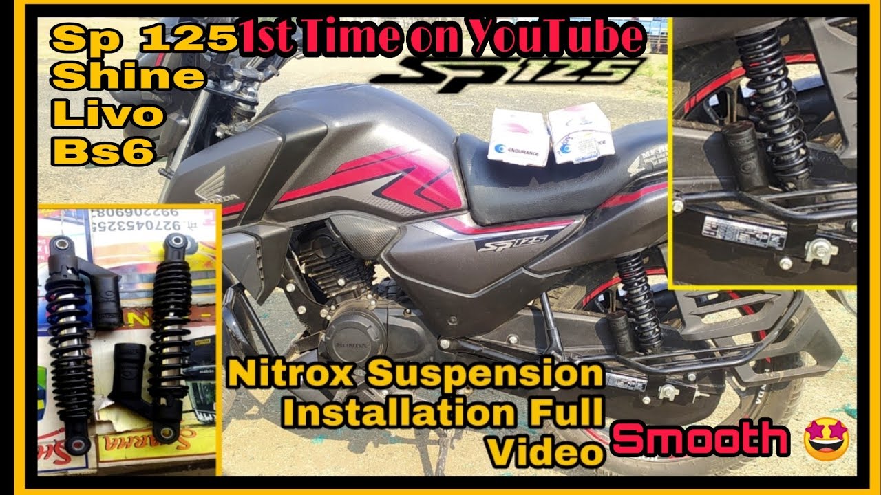 Honda sp 125 bs6 Upgrade Nitrox Suspension Installation 🤩 Full Video | Sp 125 Modifie / Sp125