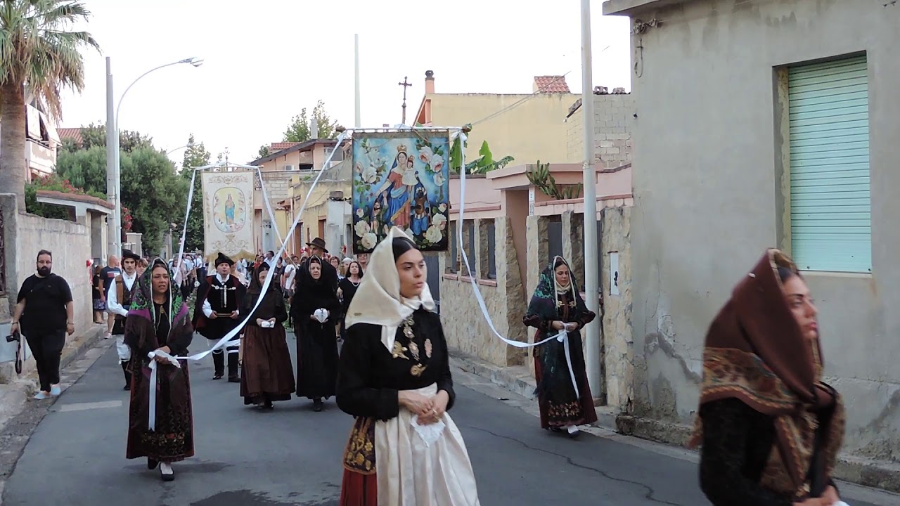 Processione in onore di Santo Stefano martire patrono di Maracalagonis 04-07-2019