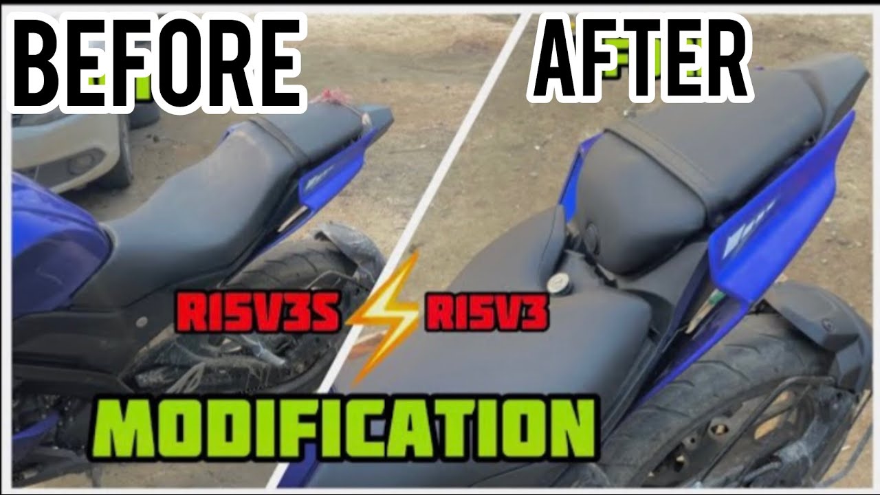 R15v3s Convert R15v3 in tamil | R15v3s Sit Modification #bike #r15v4 #r15v3 #bikemodification