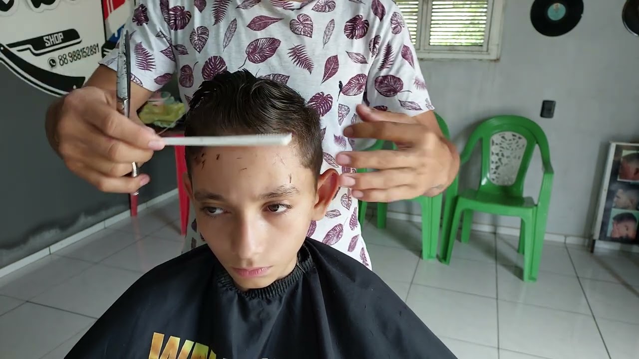 Teste de corte Titan 3d e tesoura de desbaste sharonds...