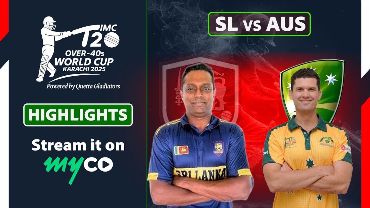 Full Match Highlights | Australia vs Sri Lanka | IMC Over-40s T20 World Cup 2025