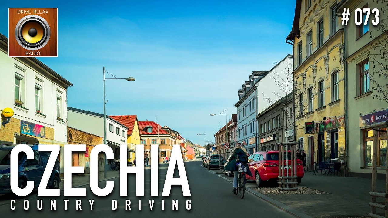 Scenic Drive: Prague to Nymburk in 4K HDR | Relaxing Music 🎹  4K HDR 60fps