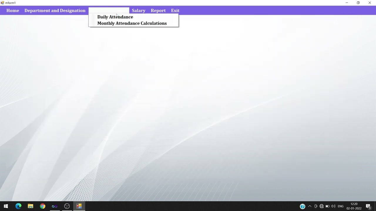 Staff Management System || SQL Server and C# || College Project