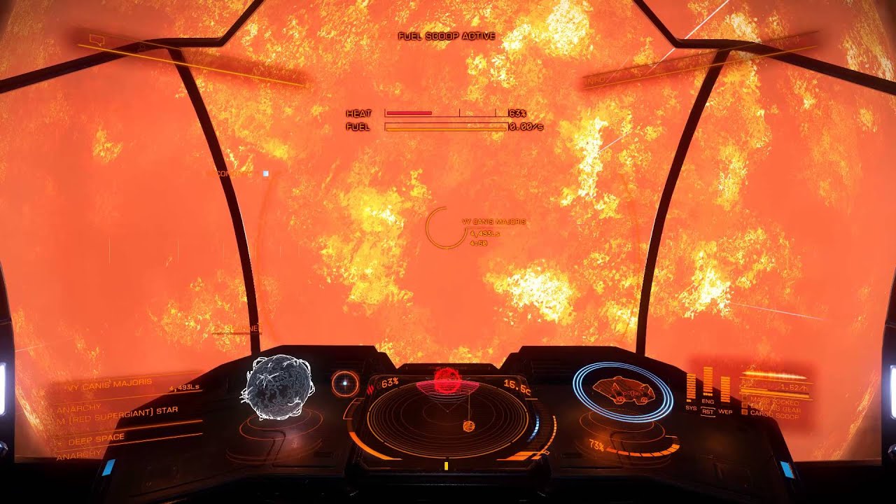Elite Dangerous: A visit to VY Canis Majoris - what was the largest known star in the galaxy