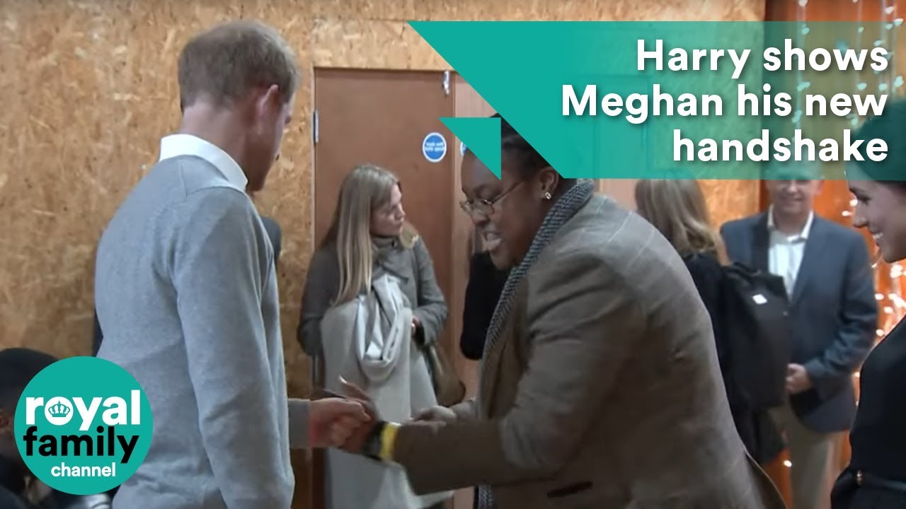 Prince Harry shows Meghan his new handshake