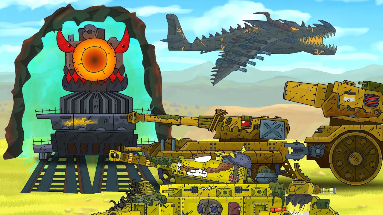 DORA DESTROYS THE EMPIRE! DRAGON AIR BATTLE! - Cartoons about tanks