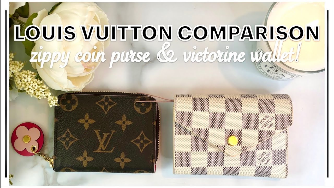 Louis Vuitton comparison between the zippy coin purse and the victorine wallet