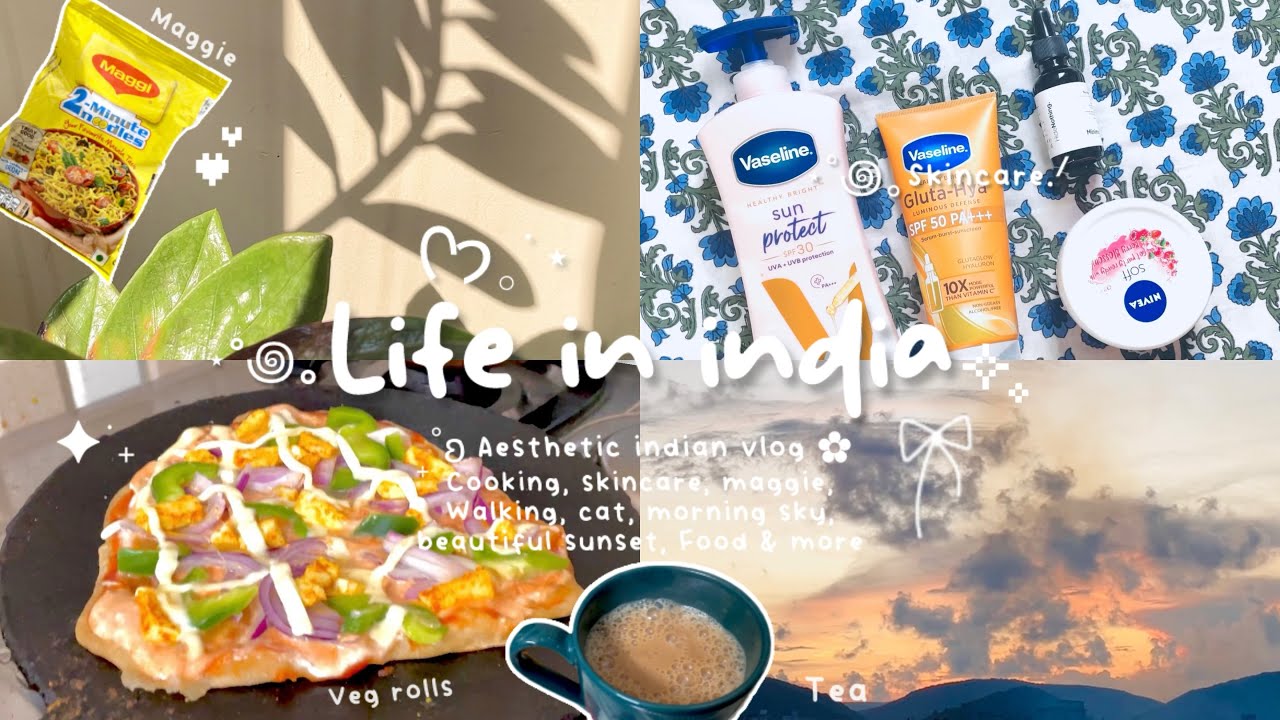 Life in india ☁🏡|| Day in my life|| Aesthetic indian vlog 💌, cooking 🥣, food🍜  #minivlog #weeklyvlog