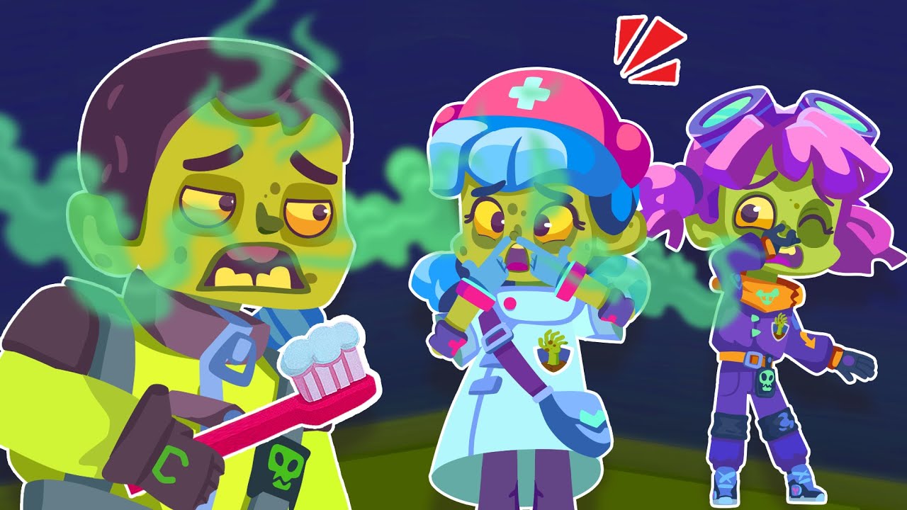 🪥💨 Brush Your Teeth! | Zombie Patrol Song for Kids