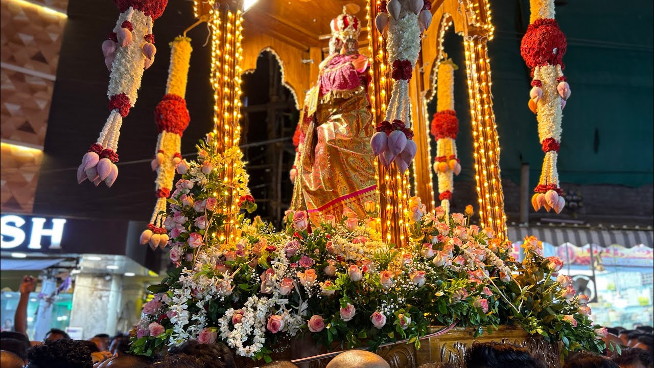 Uthiriya matha car procession at velankanni 15 July 2024