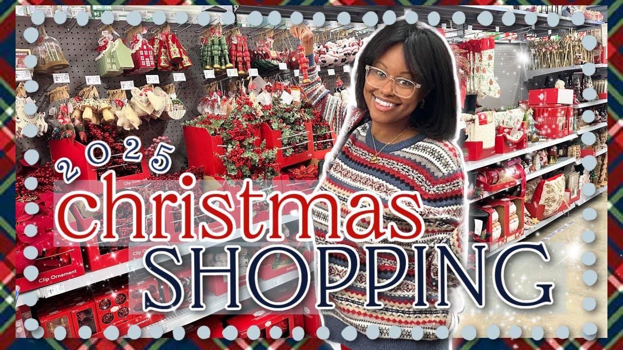 SHOP WITH ME FOR CHRISTMAS 2025| Decor Haul, Decorating Plans + Ideas for a MAGICAL & COZY Holiday