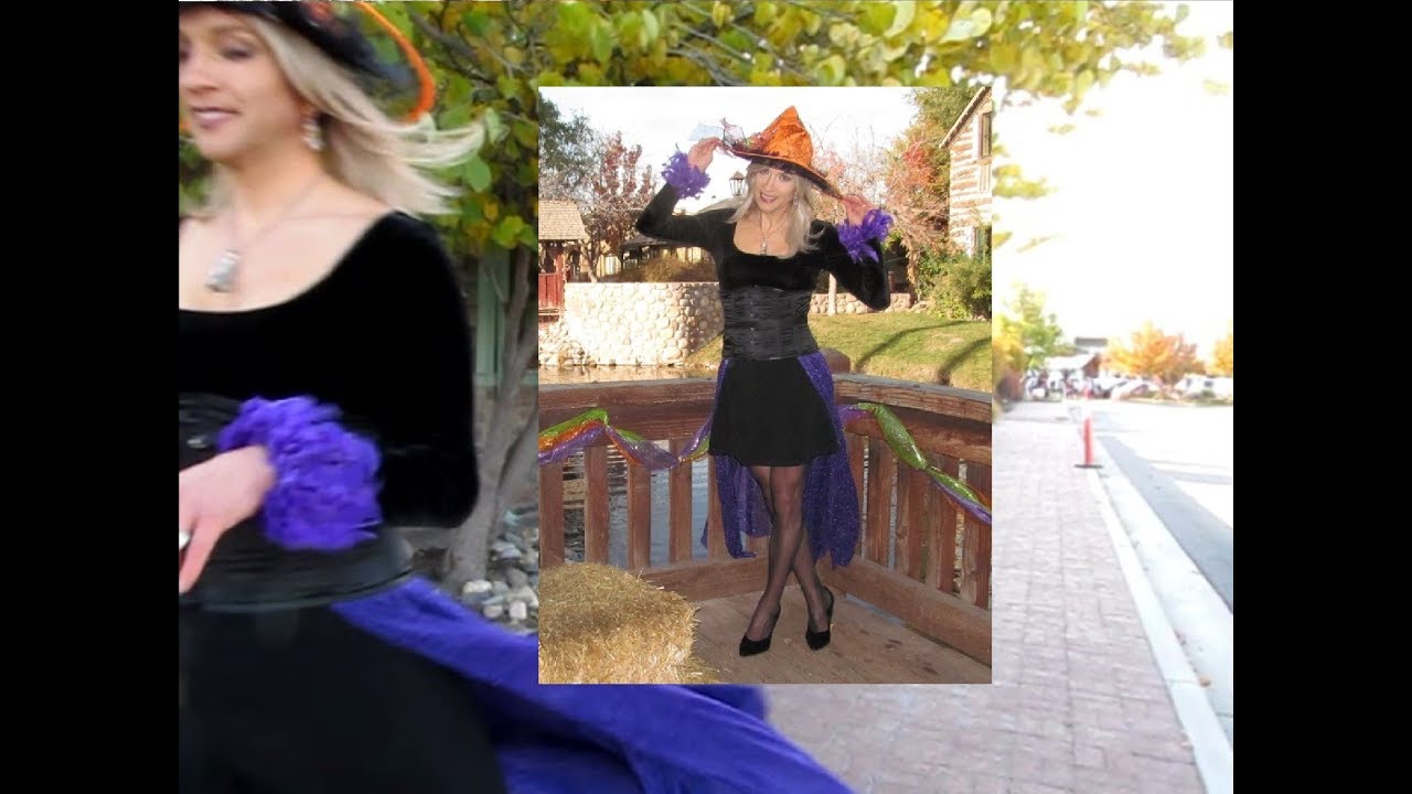 Crossdressed at Halloween Village with Lisa