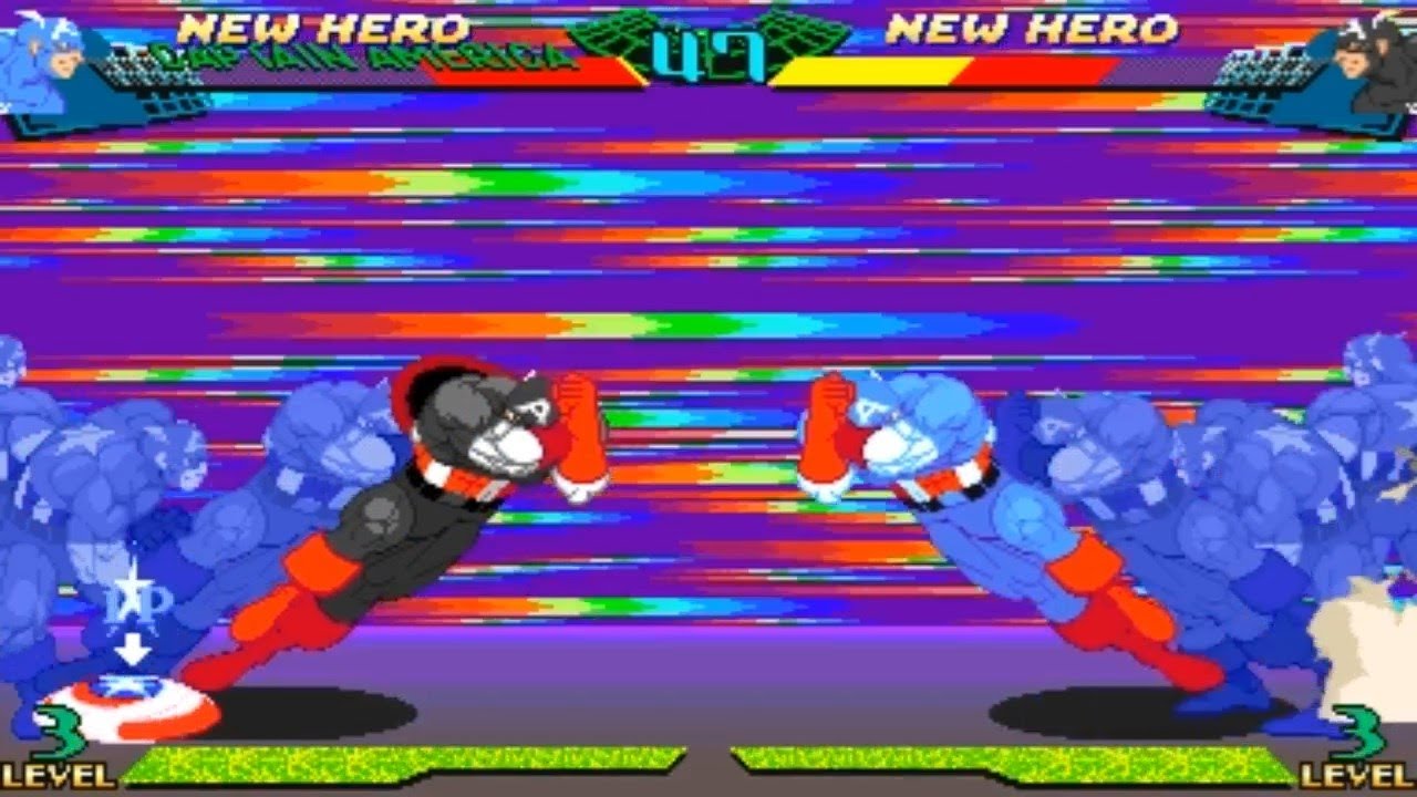 [TAS] Captain America VS US Agent (Marvel Super Heroes VS Street Fighter)
