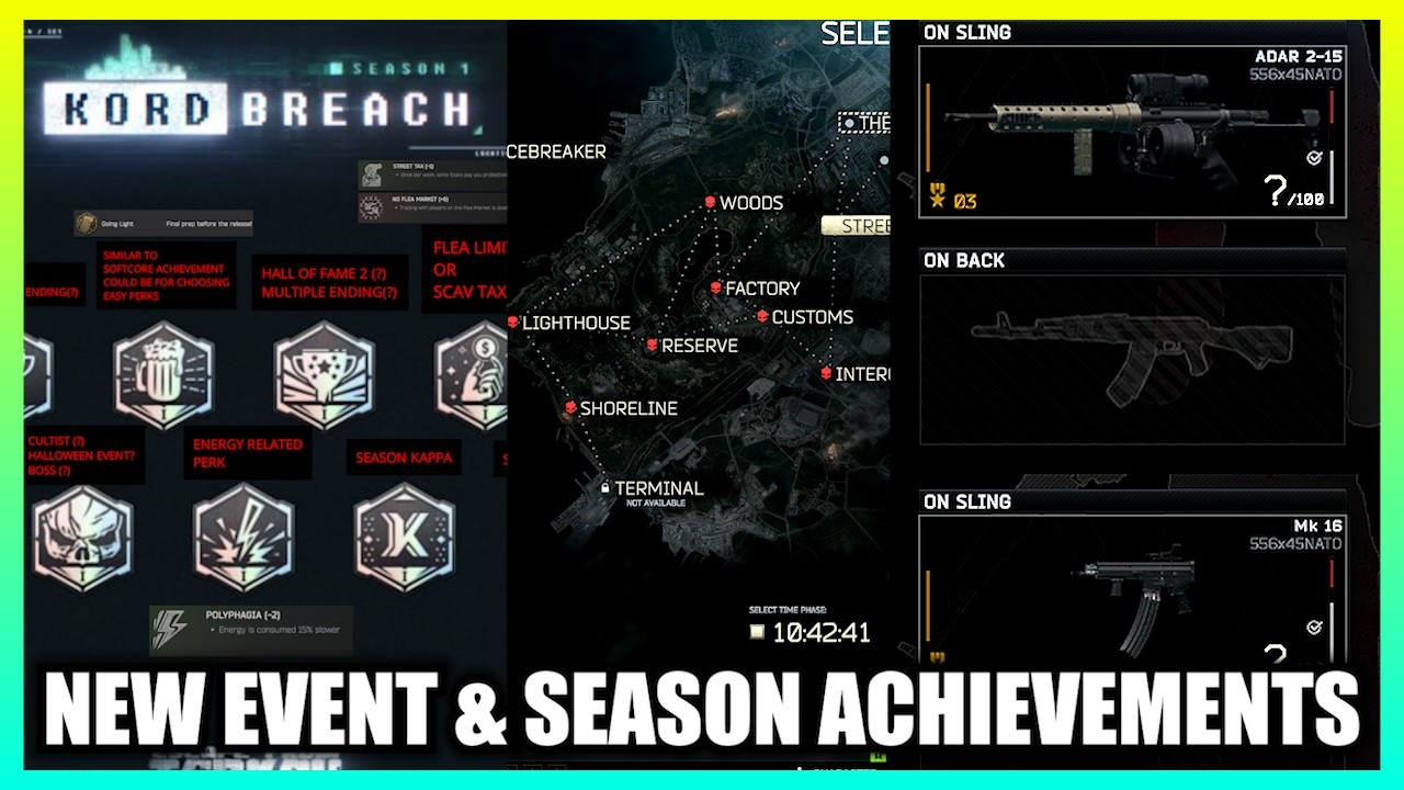 New Events & Season Achievements
