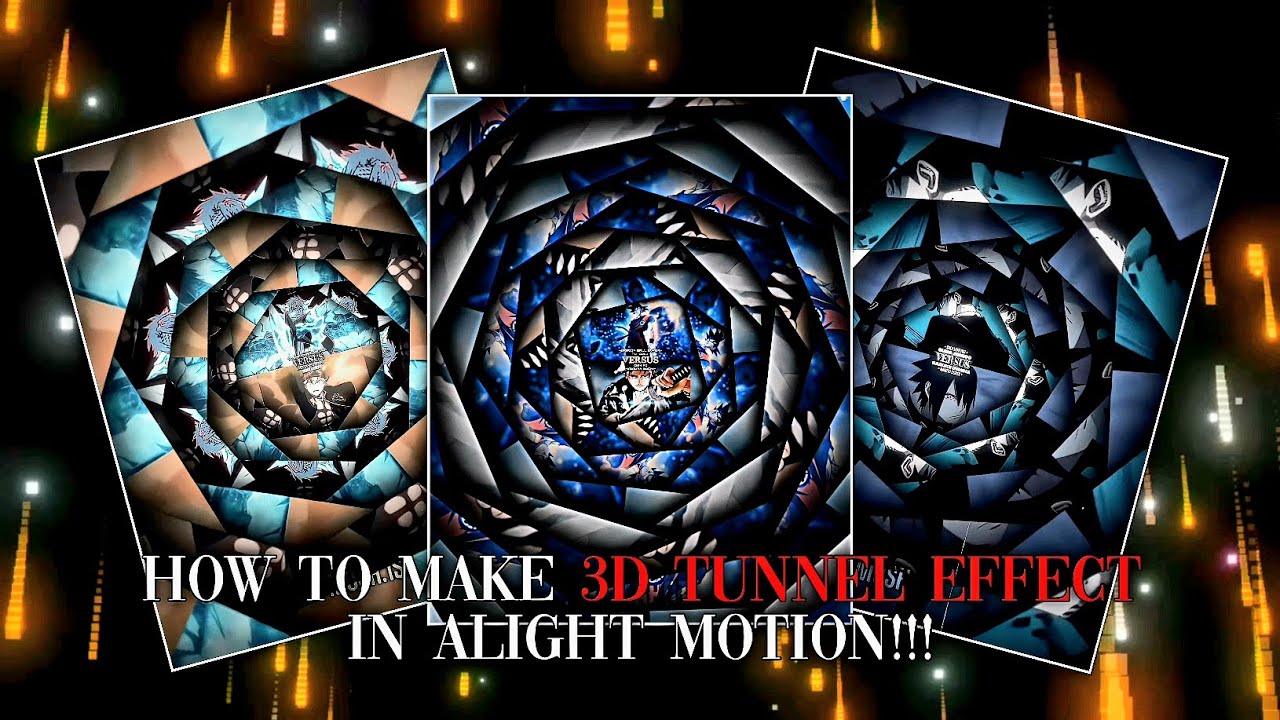 How To Make 3D Tunnel Effect In Alight Motion Like @mush.1s | Easiest Method!!! 😁🔥✨