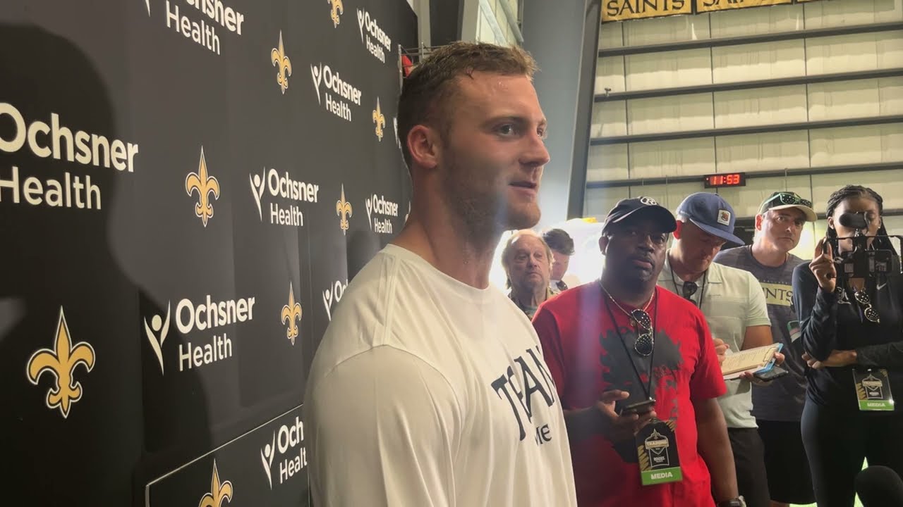Pete Werner Interview - Saints Training Camp, Day 1 (7/26/23)