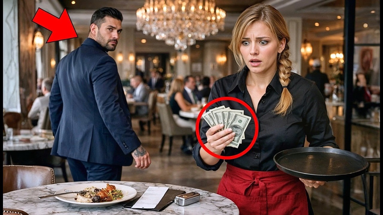 Le parrain oublie 1 000$ sur la table — la serveuse pauvre le fige