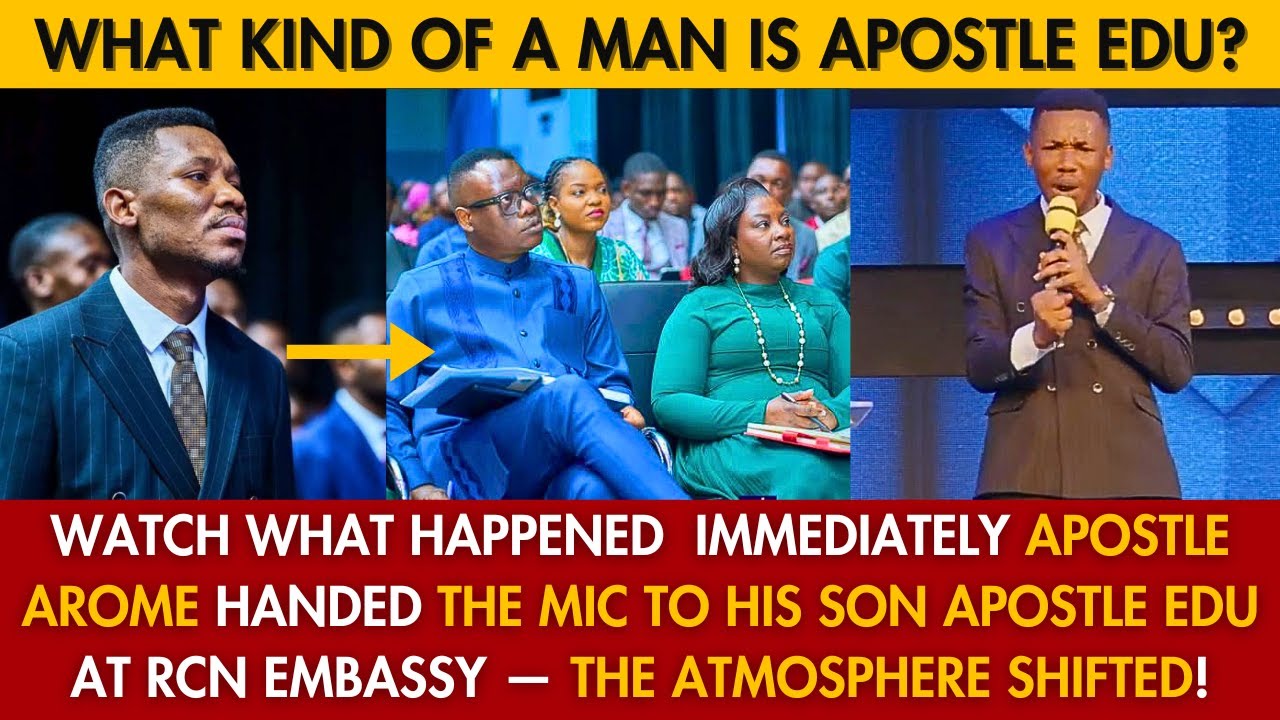 MY GOD 😳🔥 WATCH WHAT HAPPENED  AS APOSTLE AROME HANDED THE MIC TO HIS SON APOSTLE EDU AT RCN EMBASSY