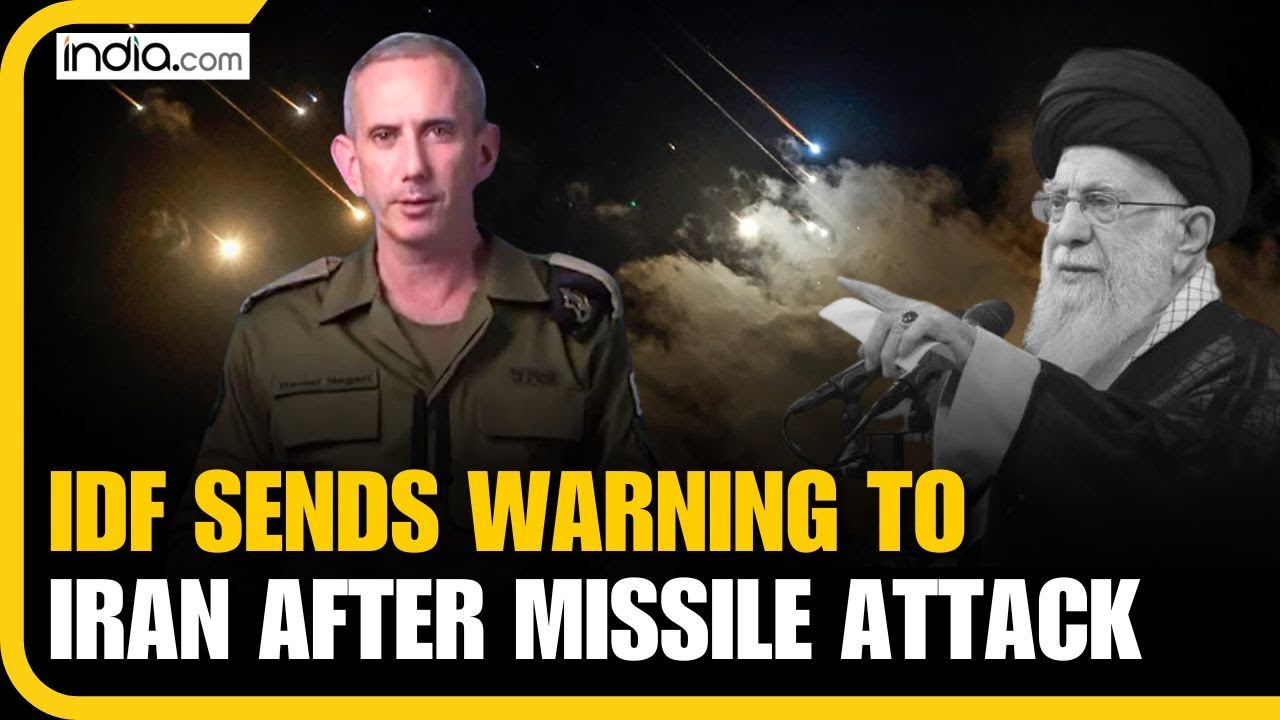 Iran Attacks Israel: IDF Warns Iran of Serious Consequences After Missile Attack | Israel Iran War