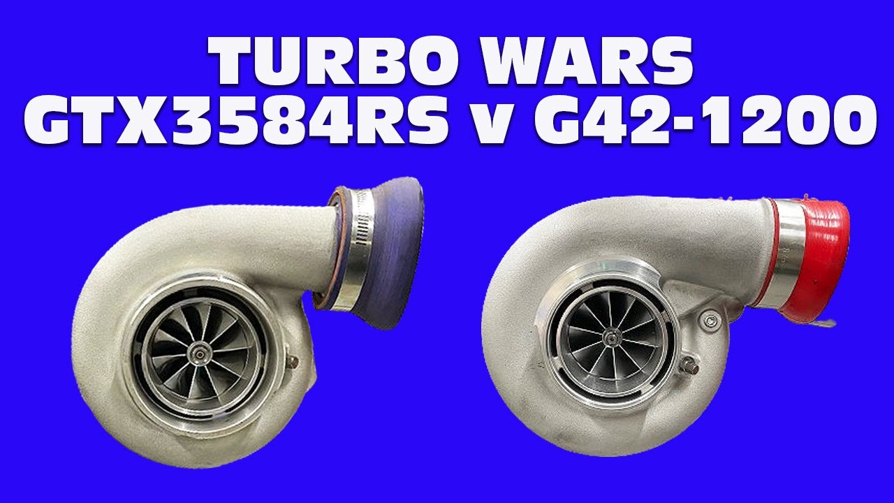 TURBOS WARS! GTX3584RS VS G42-1200. SAME BOOST, SAME AF, SAME TIMING. POWER, BOOST & BACK PRESSURE