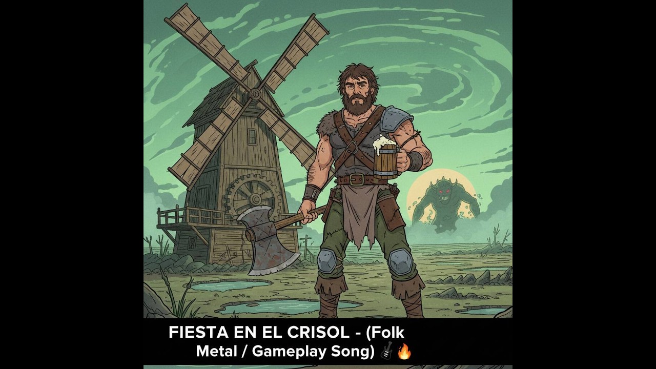 FIESTA EN EL CRISOL - (Folk Metal / Gameplay Song) 🎸🔥 #norestforthewicked #musica