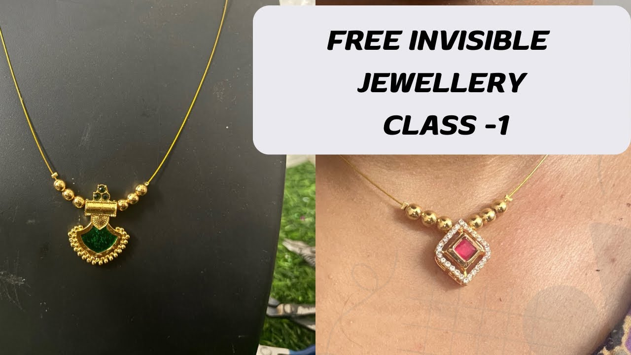 Trending 3 design in invisible jewellery making | Invisiblr jewellery making ideas #invisible
