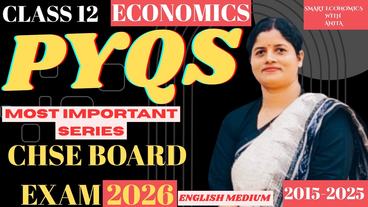 Class 12 Economics PYQs || #chseboard || English Medium ||